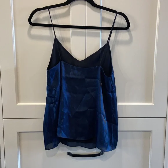 Rag & Bone 100% Silk Navy Cami, Size 4 - Picture 2 of 9